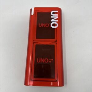 UNO Mod‎ Red Case Card Game with Plastic Slide Case Mattel 2009 W/Instructions